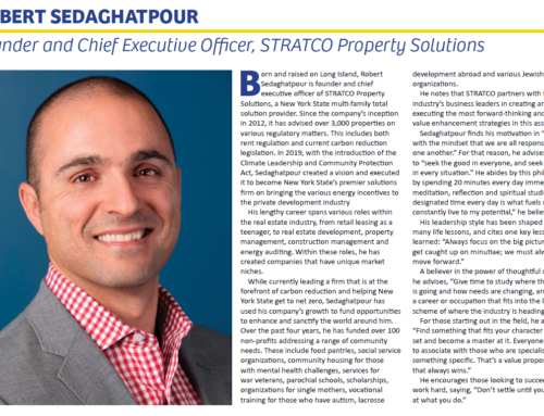 Long Island Business News; STRATCO Founder Robert Sedaghatpour